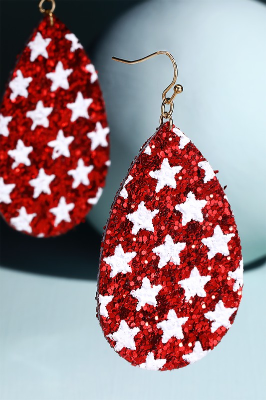 Glitter Star Earrings
