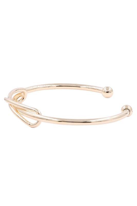 Brass Metal Bow Tie Cuff Bracelet