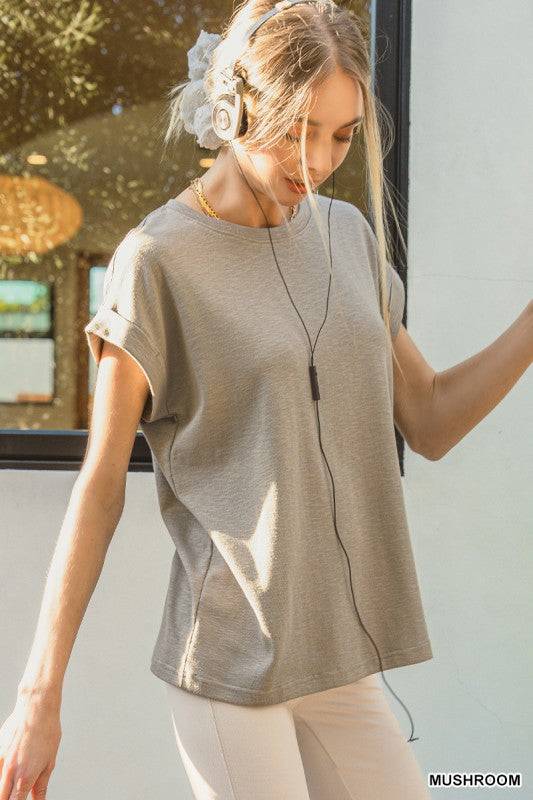 Cotton Modal Slub Tee