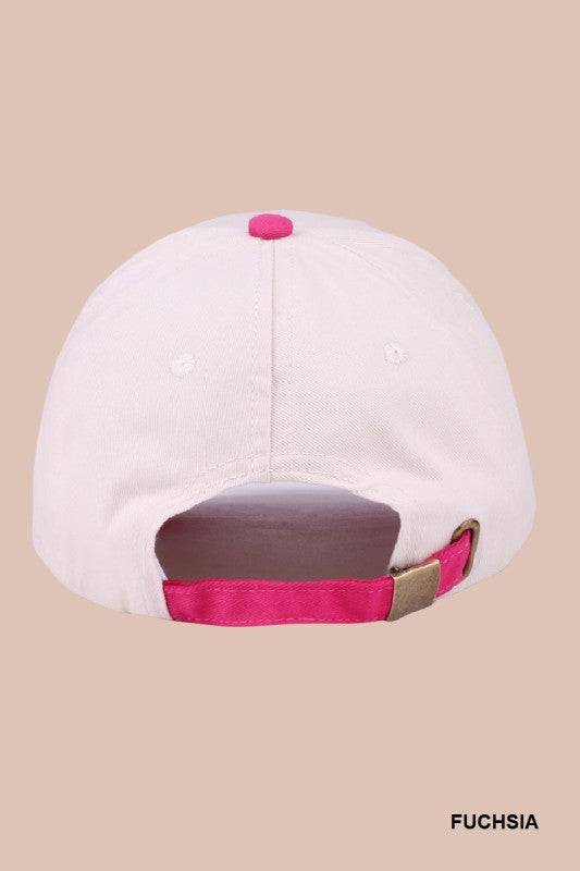 Champagne Problems Two-Tone Canvas Cotton Cap