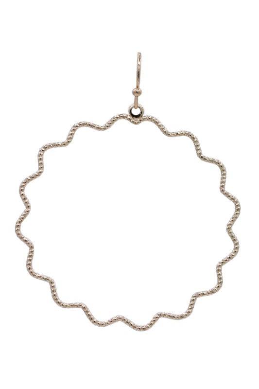 Textured Ring Drop Earrings for Effortless Style