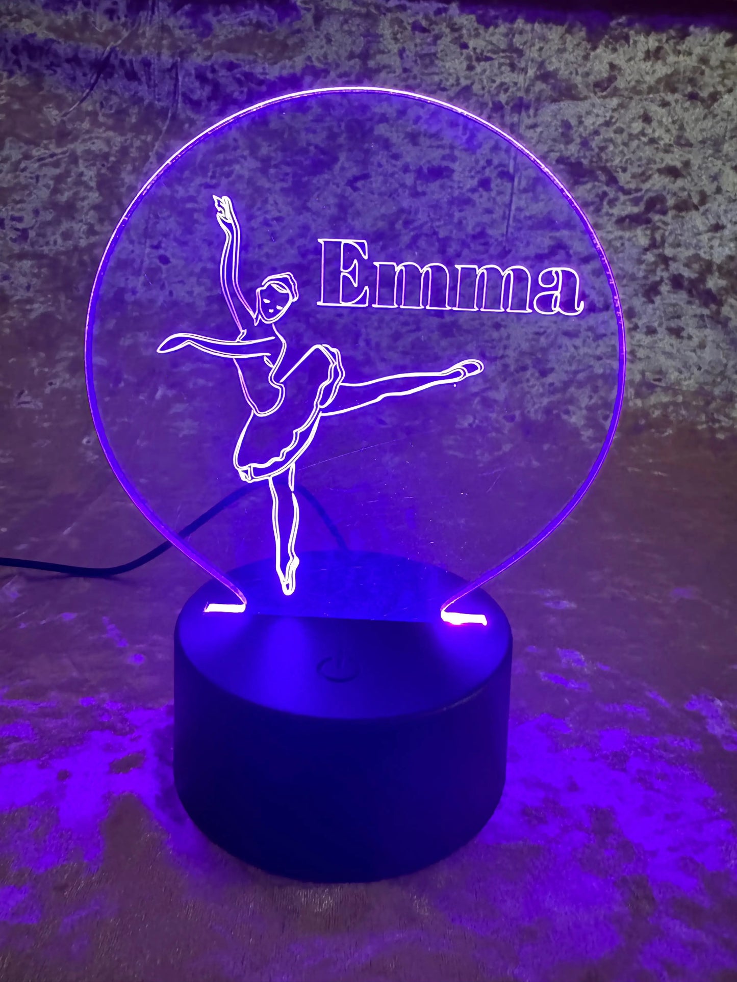 Custom Acrylic Night Light with Base - Personalized LED Lamp - Nightlight for Bedrooms - Unique Gift for Any Occasion -Customizable Lighting