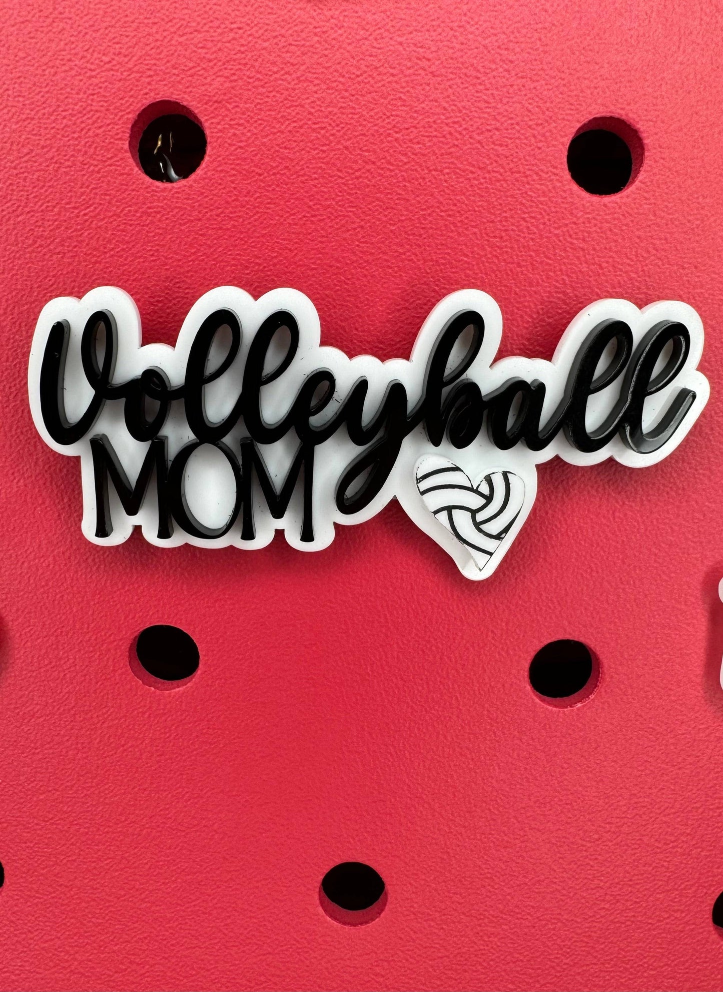 Sports Mom Charm for Bogg Style Bags - Supportive Mom Bag Accessory - Versatile Sports Theme - Perfect for Soccer, Baseball, Football Moms and Many more