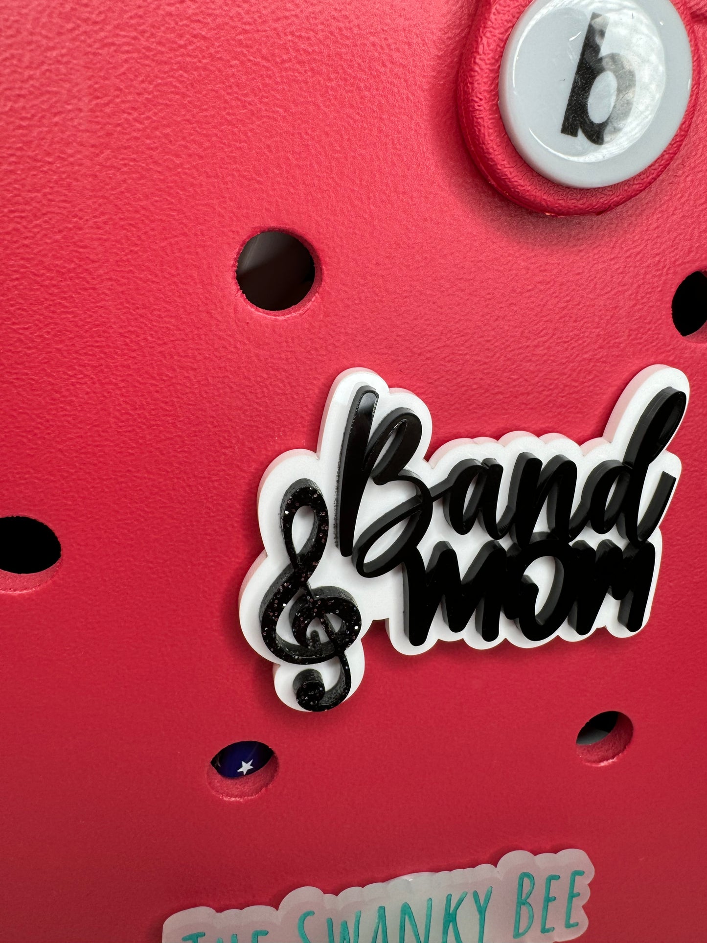 Band Mom Charm for Bogg Style Bags - Customizable Bag Charm - Band Mom Gift - Bogg Bag Accessory - Personalized Band Bag Charm