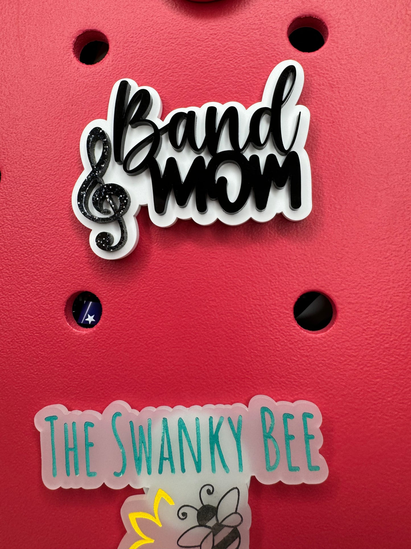 Band Mom Charm for Bogg Style Bags - Customizable Bag Charm - Band Mom Gift - Bogg Bag Accessory - Personalized Band Bag Charm