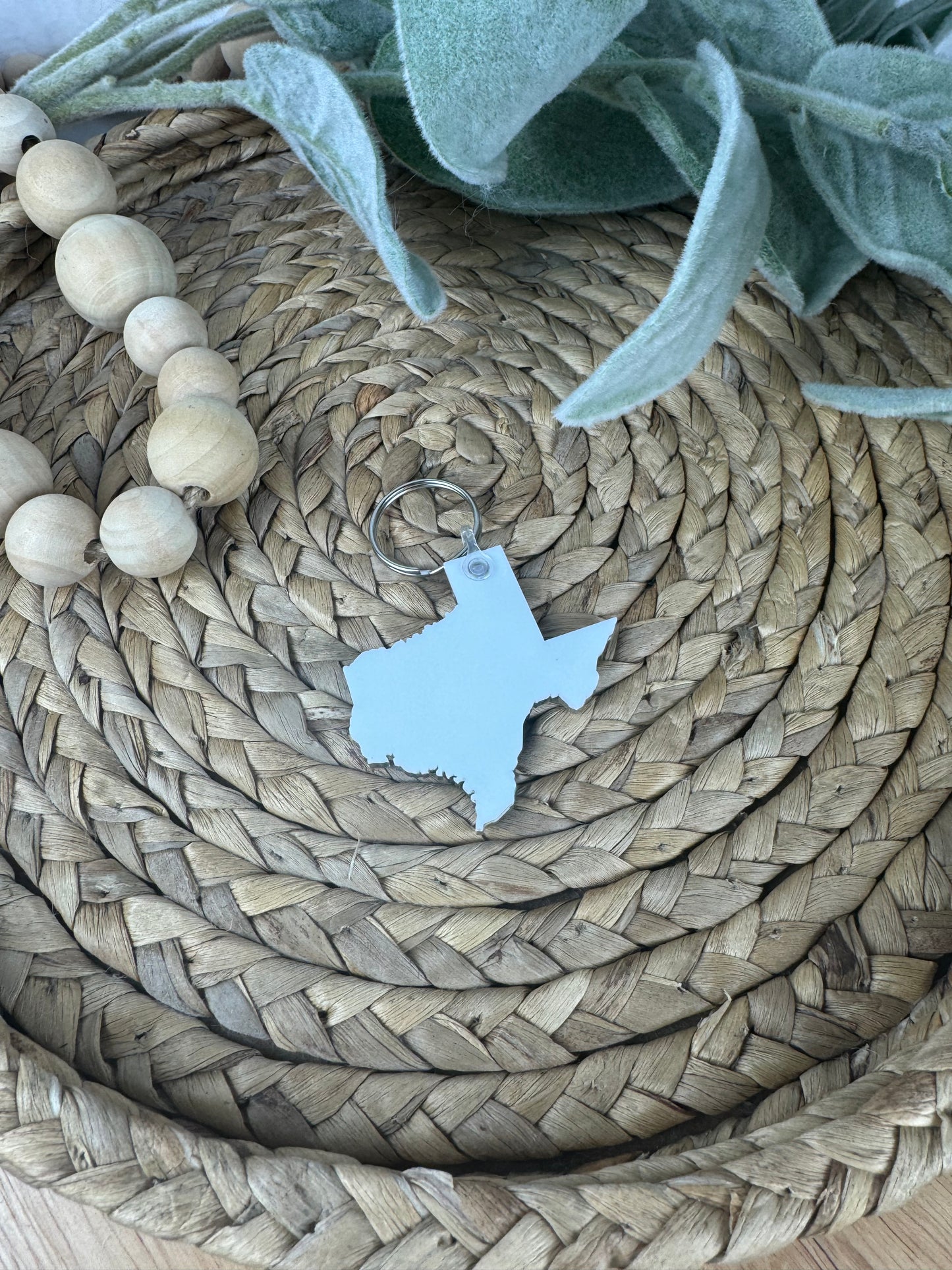 Texas NFC Keychain - Contactless Smart Keychain with Custom State Design - Tap to Share Info - Tech Gift for Texans