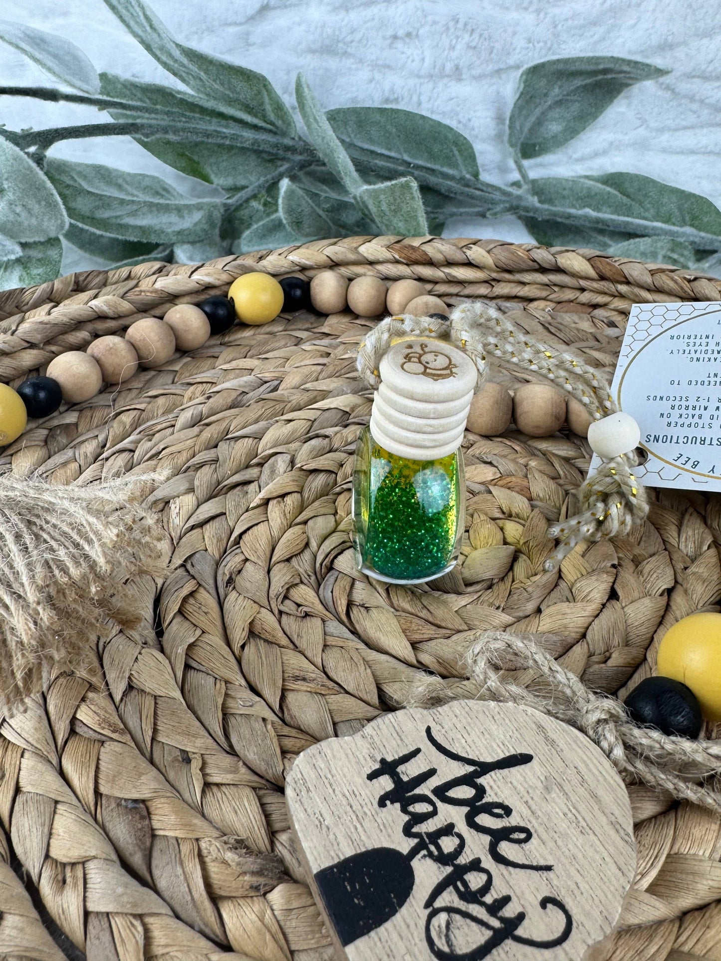 Swanky Bee Car Diffuser – Tropical Ember with Pineapple & Driftwood
