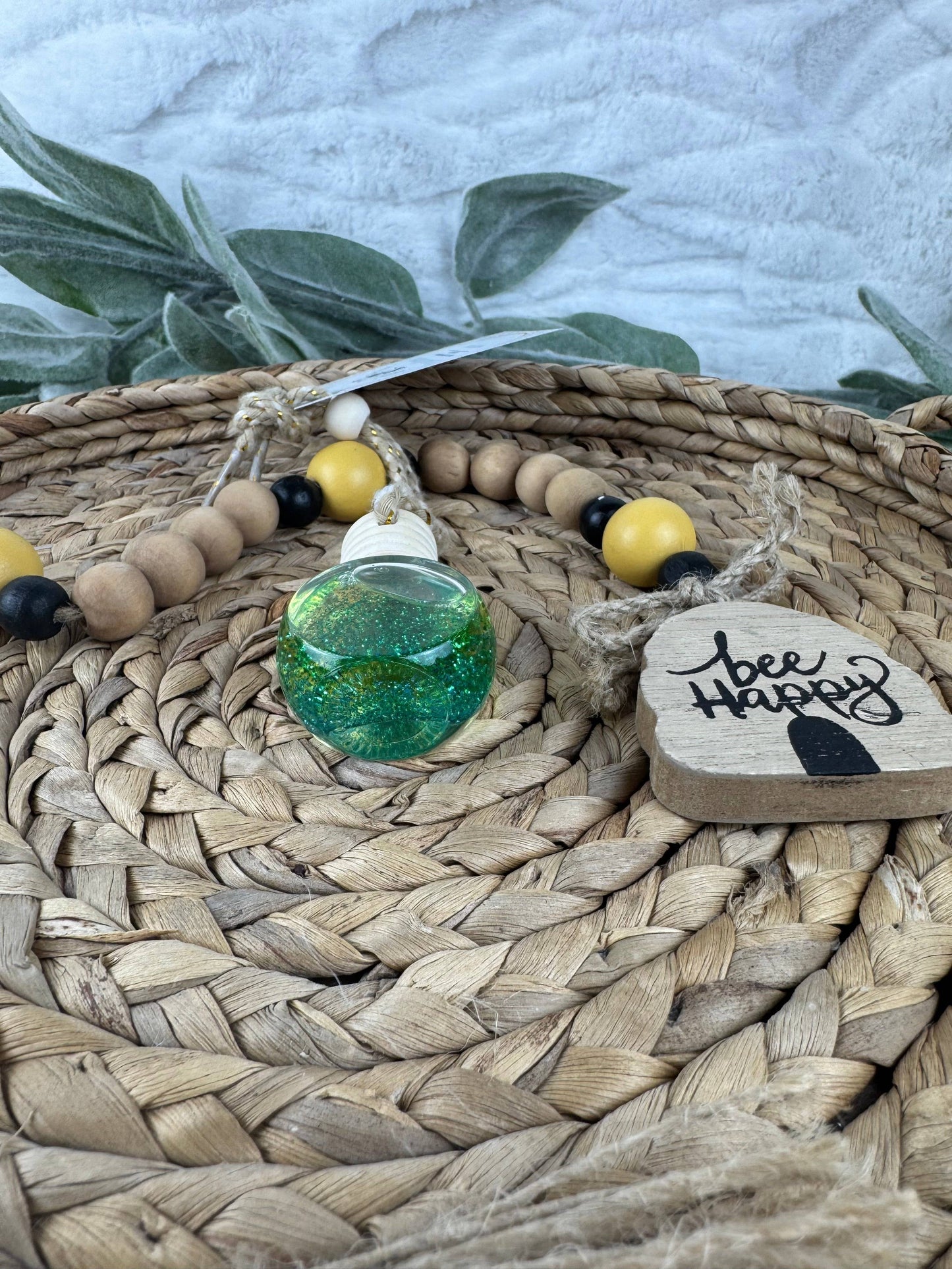 Swanky Bee Car Diffuser – Tropical Ember with Pineapple & Driftwood