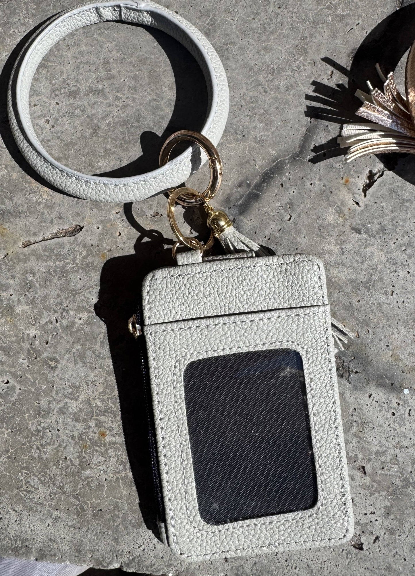 Zayley Key Ring Bangle Credit Card Zipper Wallet