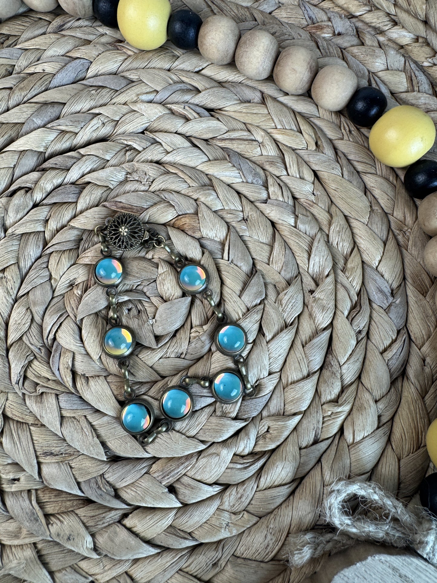 Glass Bead Western Bracelet