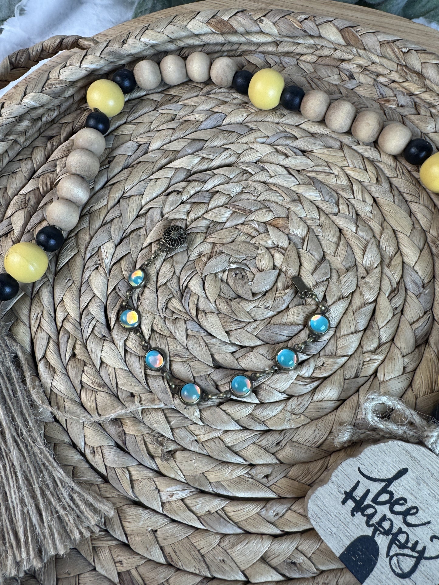Glass Bead Western Bracelet