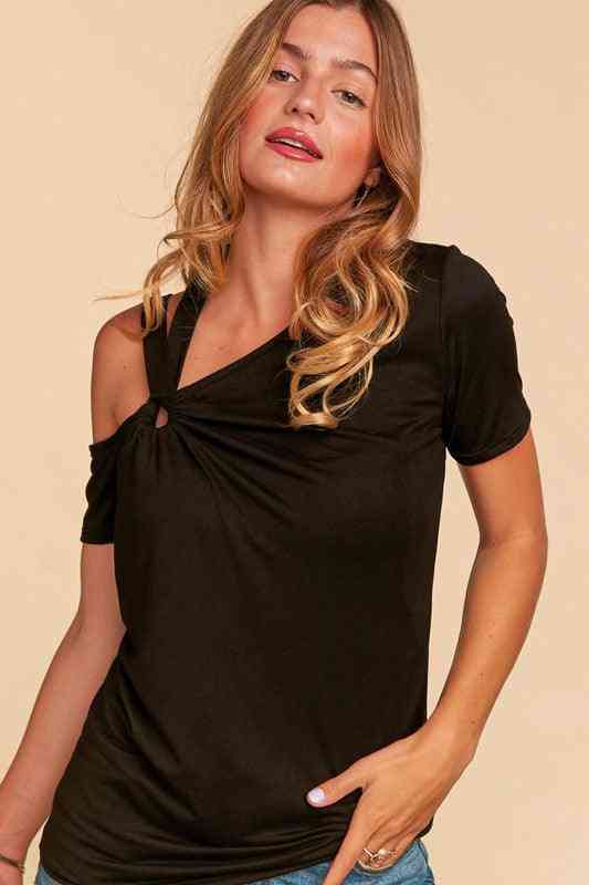 Cold Shoulder Top - The Swanky Bee