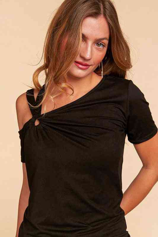 Cold Shoulder Top - The Swanky Bee