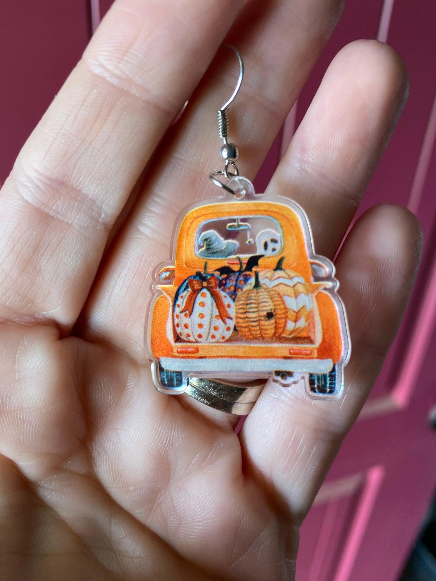 Halloween Truck Earrings - The Swanky Bee