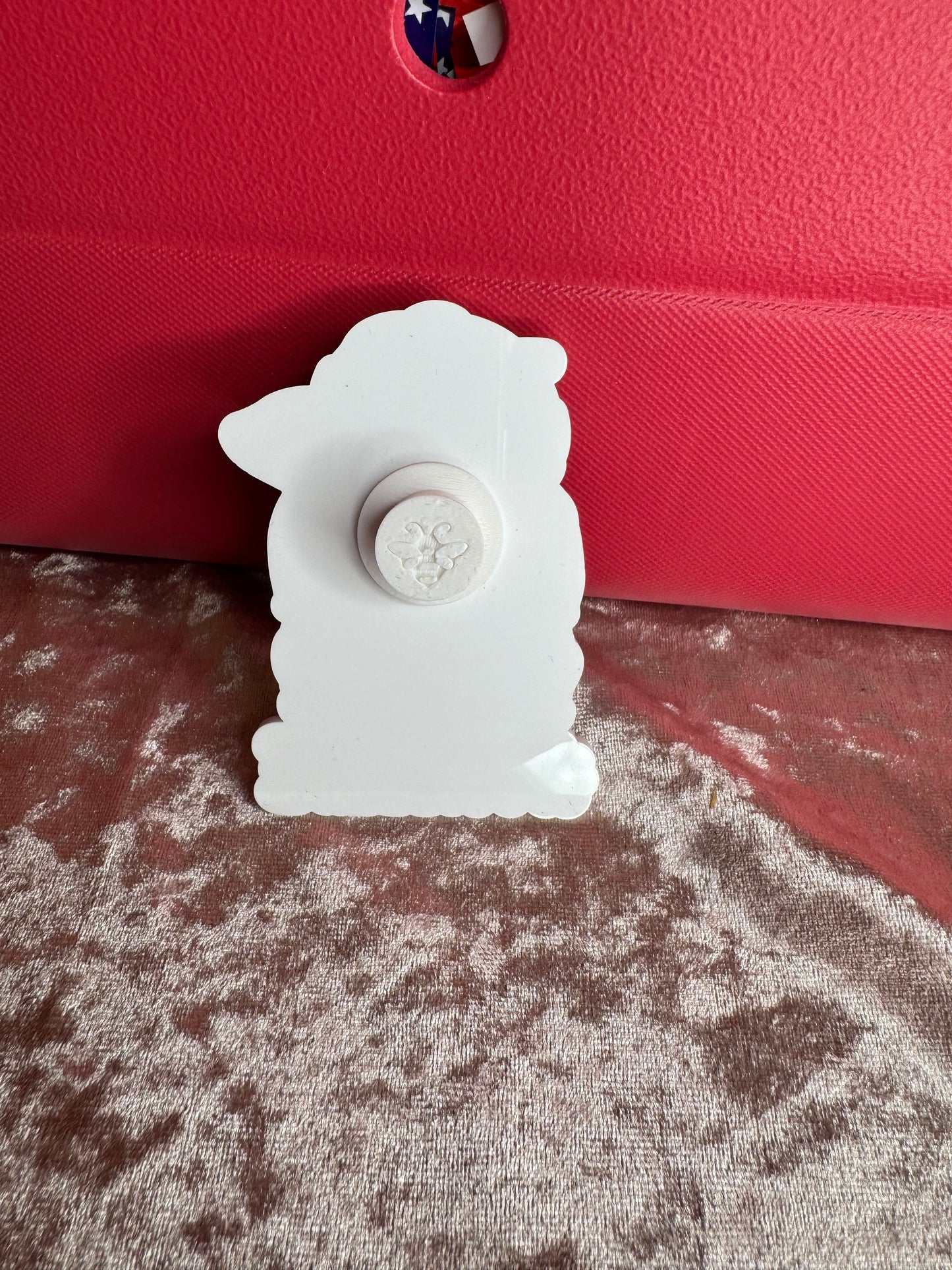 Race Life Bogg Bag Charm: Checkered Flag Racing Accessory