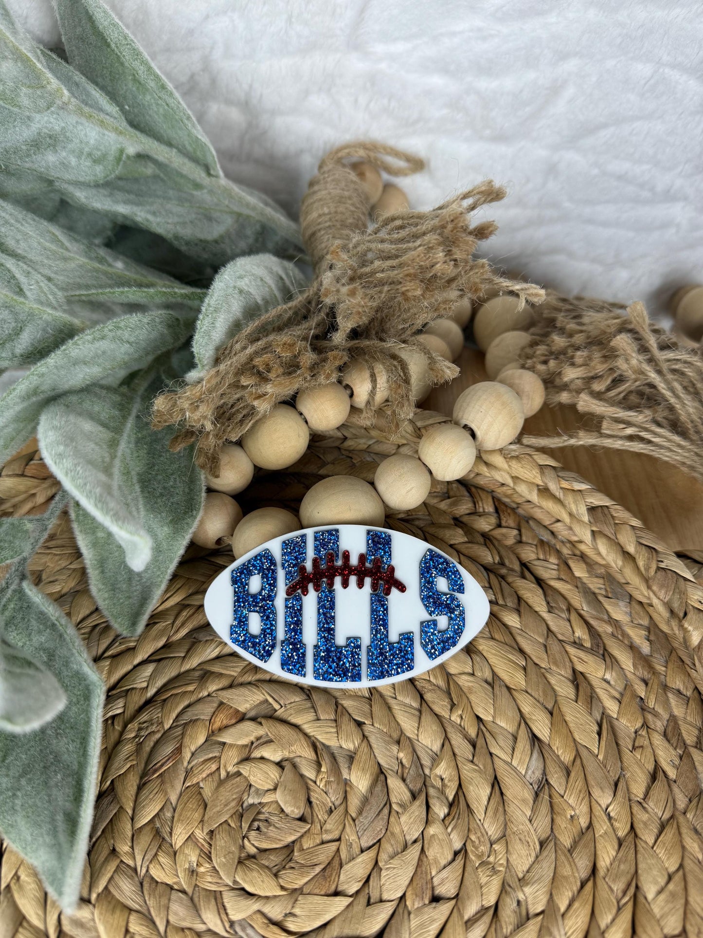 Bills Football Bogg Bag Charm: Team Spirit Accessory