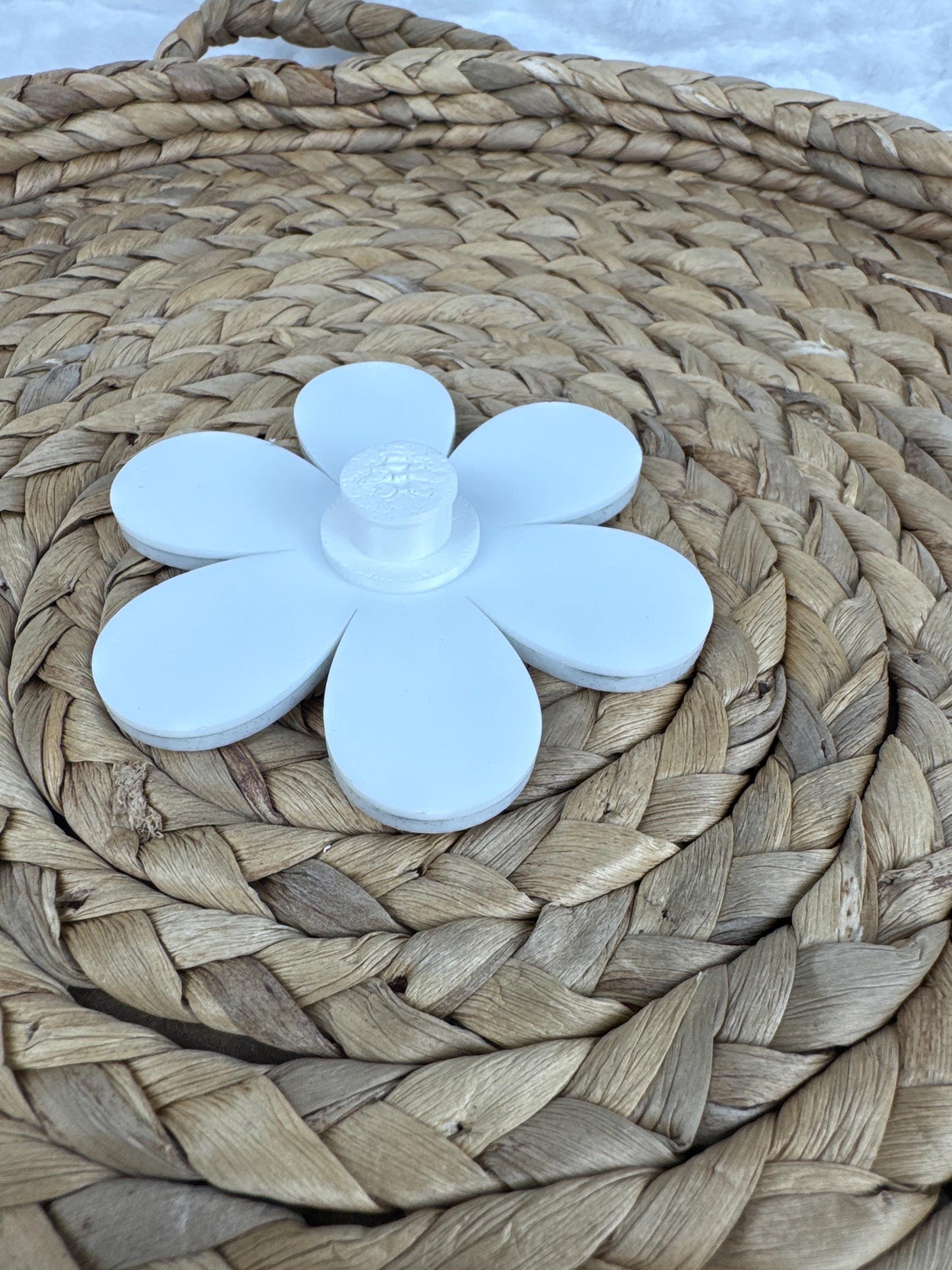 Glitter Daisy Charm for Bogg Bag: Sparkly Flower Accessory