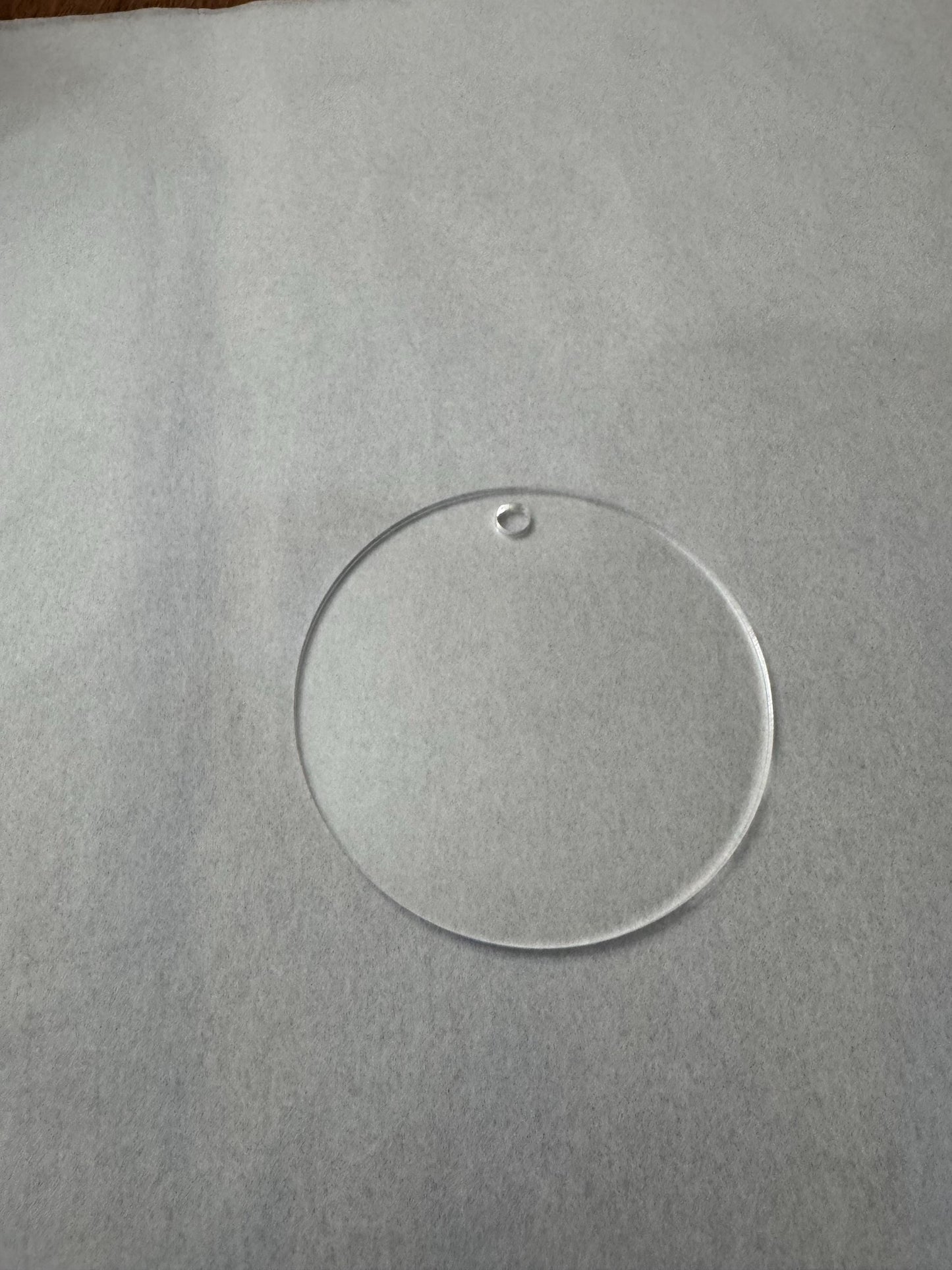 Clear Acrylic Round Blanks: DIY Keychain Pendant Supplies