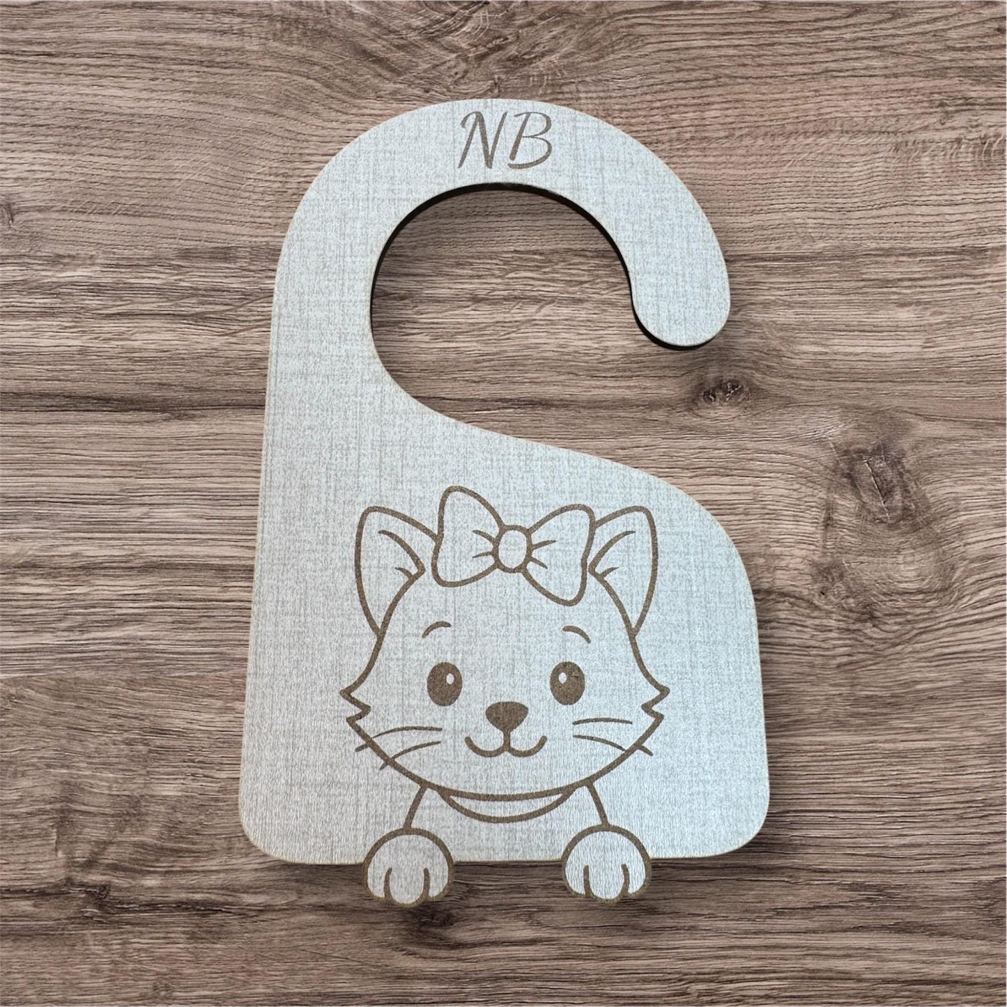 Kitty Closet Dividers: Bow Cat Nursery Organizer, Newborn to 24 Months