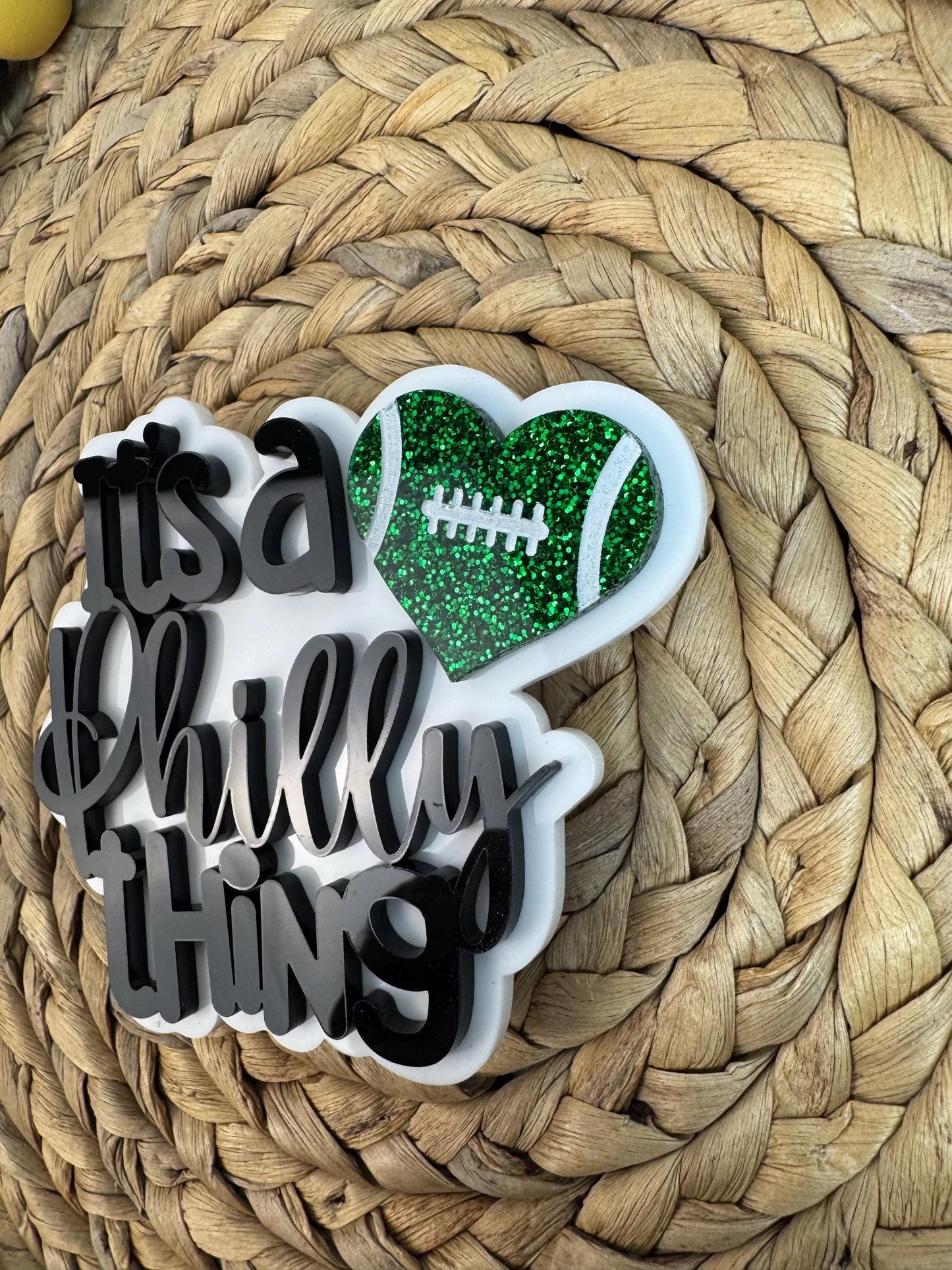 Philly Football Heart Charm: Eagles Bogg Bag Accessory