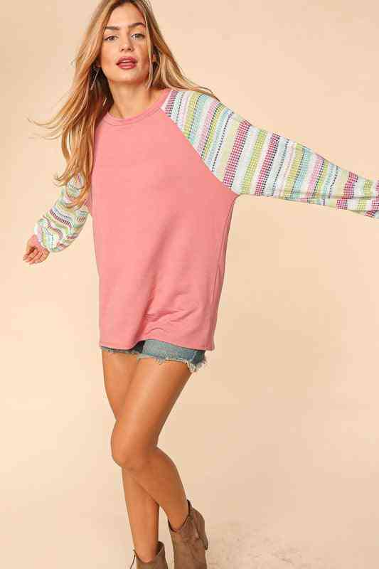 Pastel Stripe Knit top - The Swanky Bee