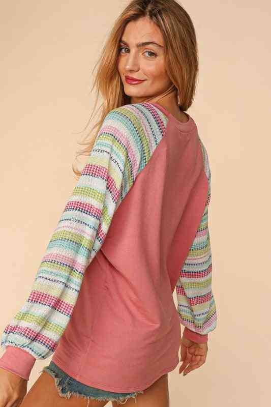 Pastel Stripe Knit top - The Swanky Bee