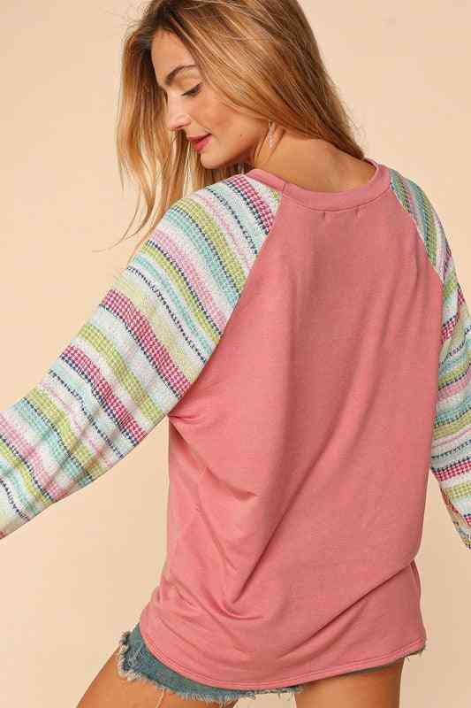 Pastel Stripe Knit top - The Swanky Bee