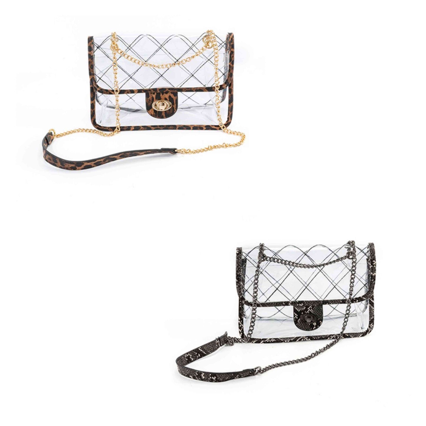 Rectangular Clear Bag - The Swanky Bee