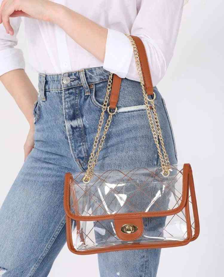 Rectangular Clear Bag - The Swanky Bee