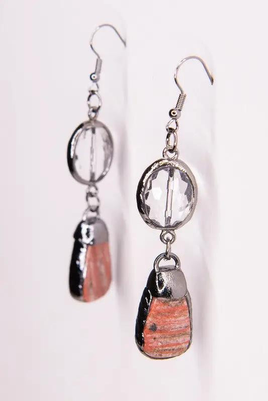 Pica Bamboo Agate Earrings