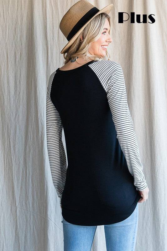 Heart Patch Long Sleeve Top for Everyday Style