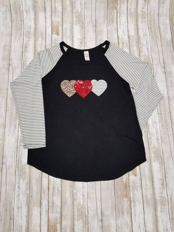 Heart Patch Long Sleeve Top for Everyday Style