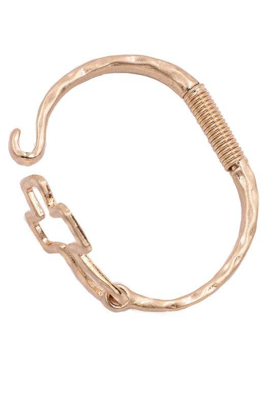 Hammered Cross Cuff Bracelet for Modern Style