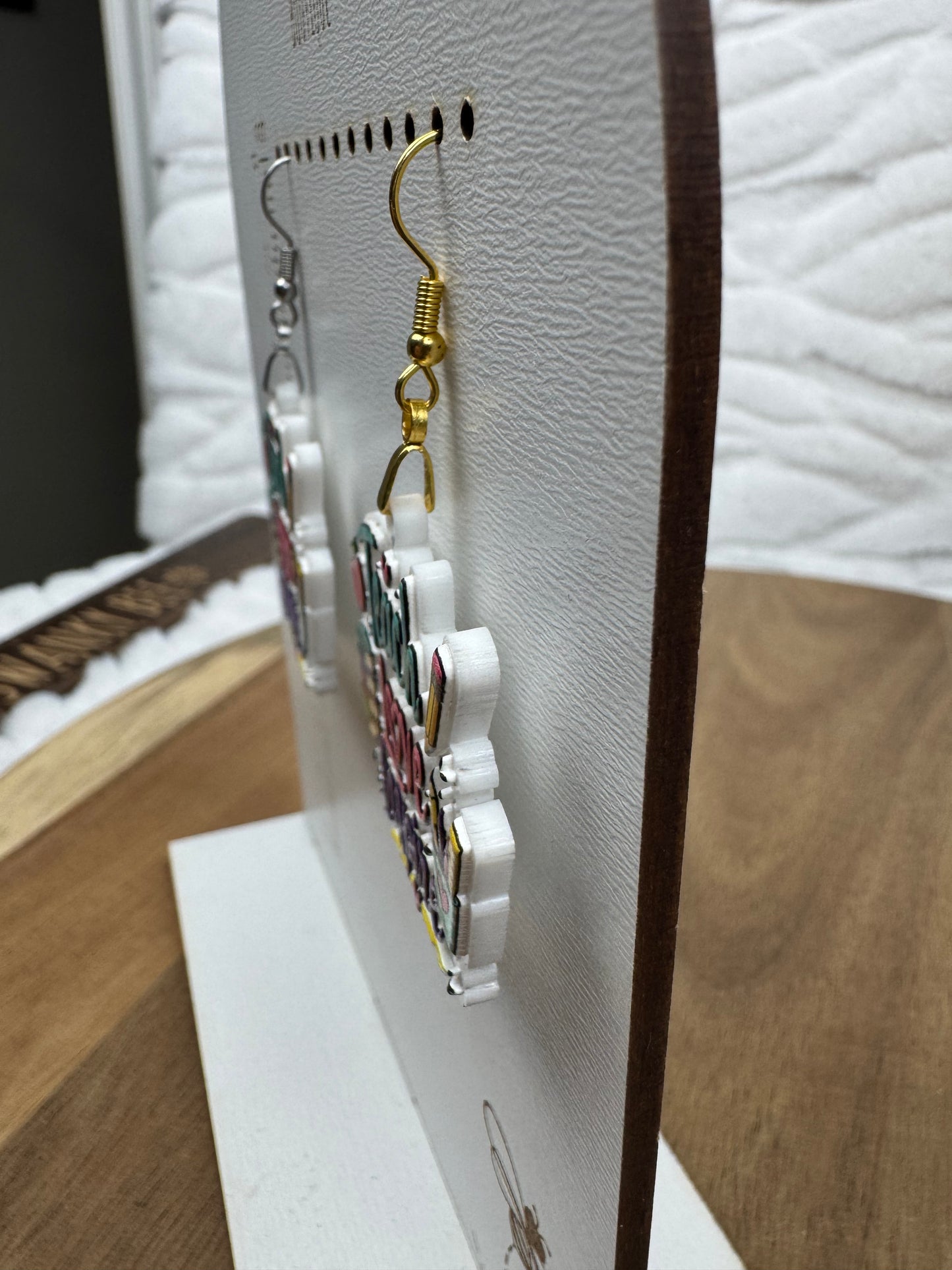 Teach Love Inspire Acrylic Teacher Earrings