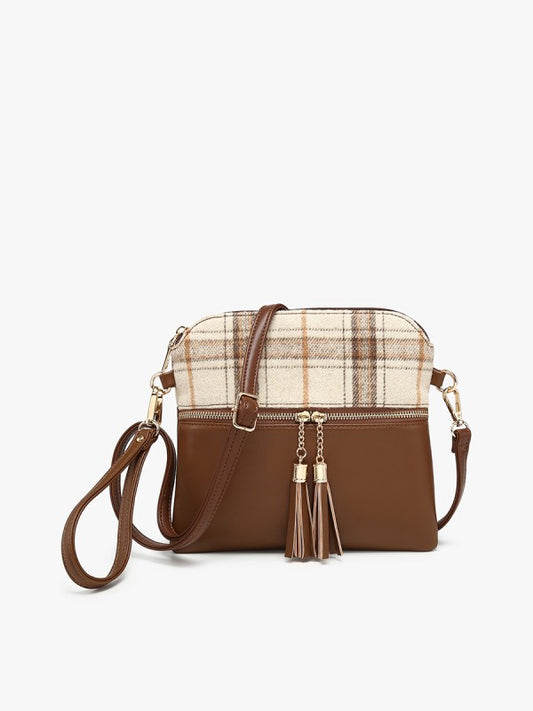 Tara Plaid Crossbody