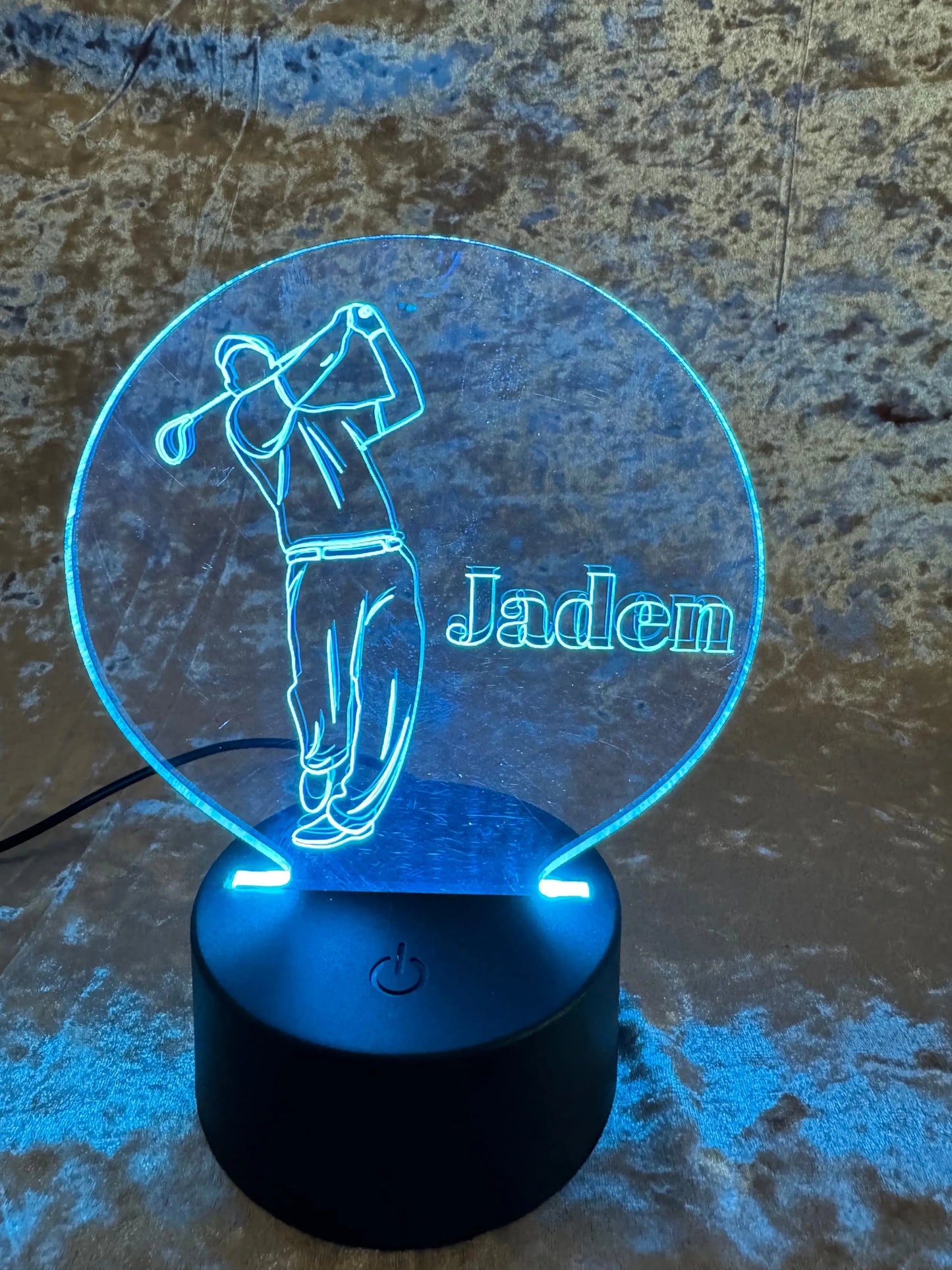 Custom Acrylic Night Light with Base - Personalized LED Lamp - Nightlight for Bedrooms - Unique Gift for Any Occasion -Customizable Lighting