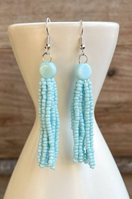 Lotus Earrings Light Turquoise