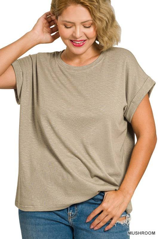 Cotton Modal Slub Tee