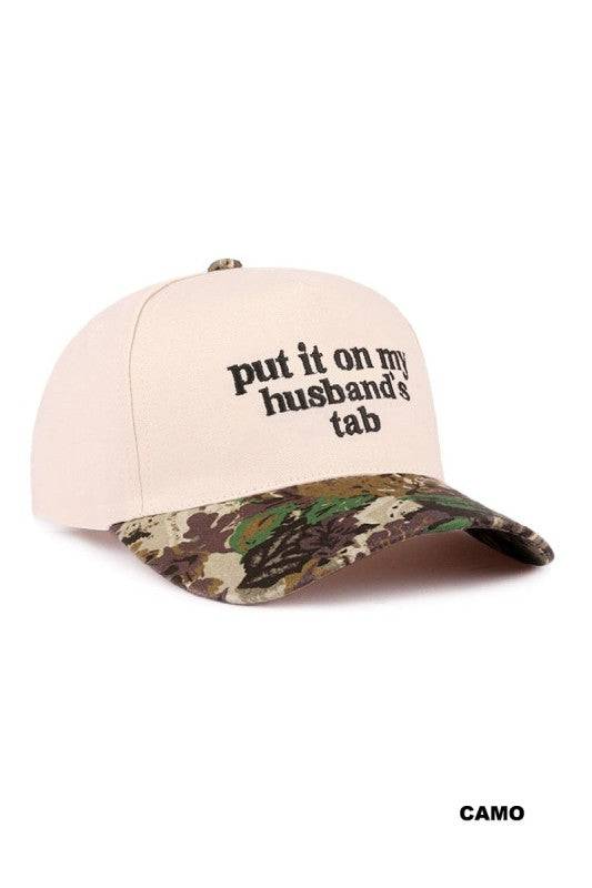 Put It On My Husband’s Tab Cap - Two-Tone Style