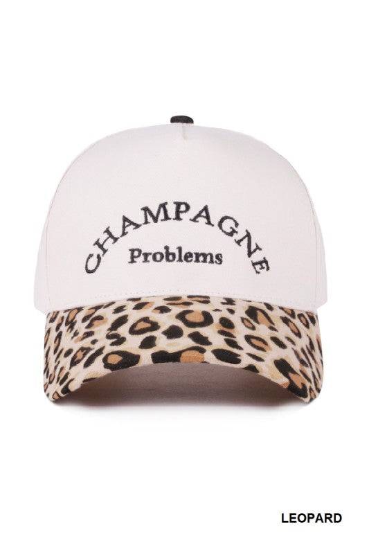 Champagne Problems Two-Tone Canvas Cotton Cap