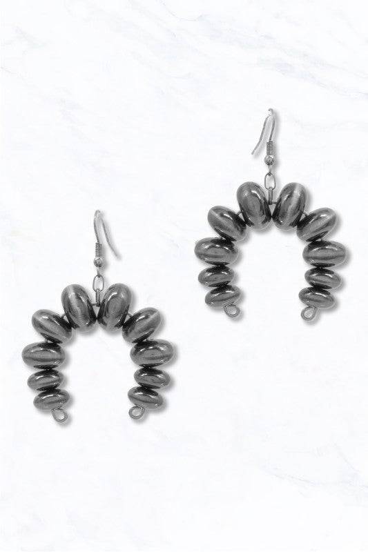 Beaded Loop Earrings - Modern Edge Jewelry Piece