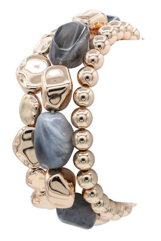 Trendy Acrylic Bracelet Set for Effortless Layering