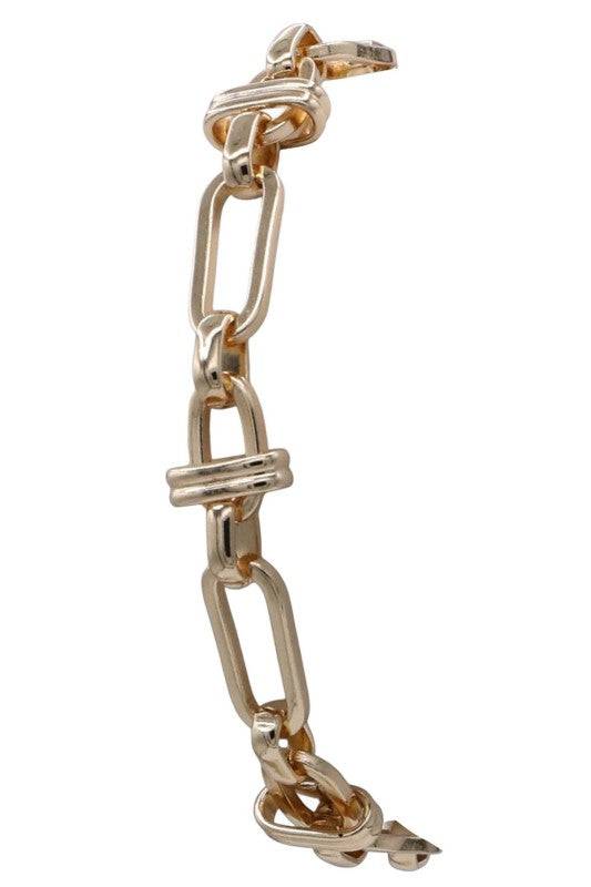 Chunky Chain Bracelet - Bold Metal Design for Any Outfit