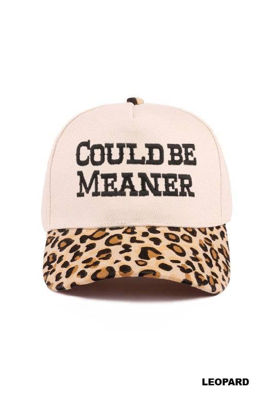 Could Be Meaner Two-Tone Cotton Cap