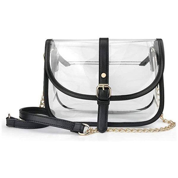 Cute Clear Stadium Crossbody Bag – Large Transparent Purse