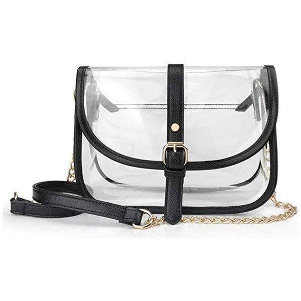 Cute Clear Stadium Crossbody Bag – Large Transparent Purse