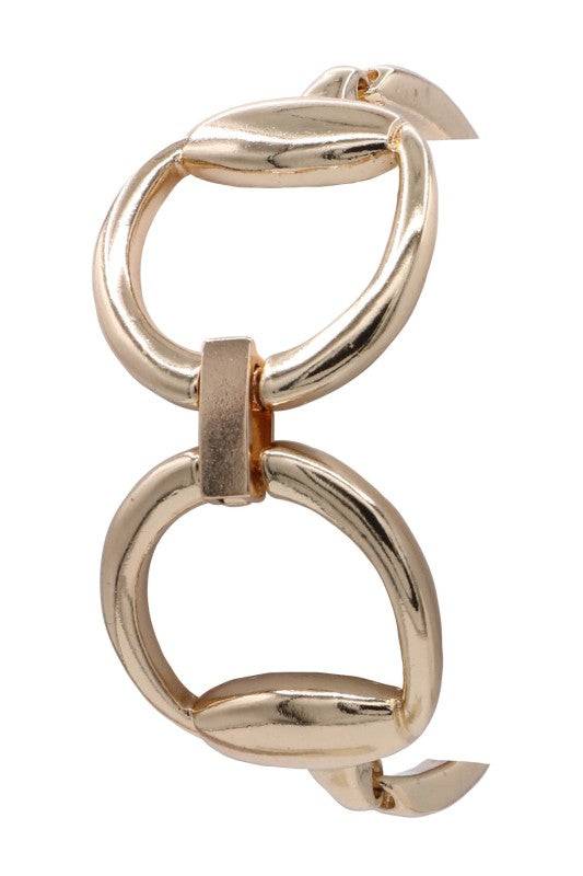 Metal Horsebit Clasp Bracelet