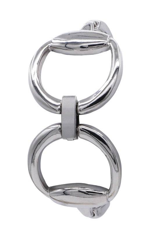 Metal Horsebit Clasp Bracelet