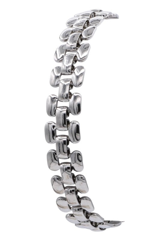 Bold Geometric Chain Bracelet
