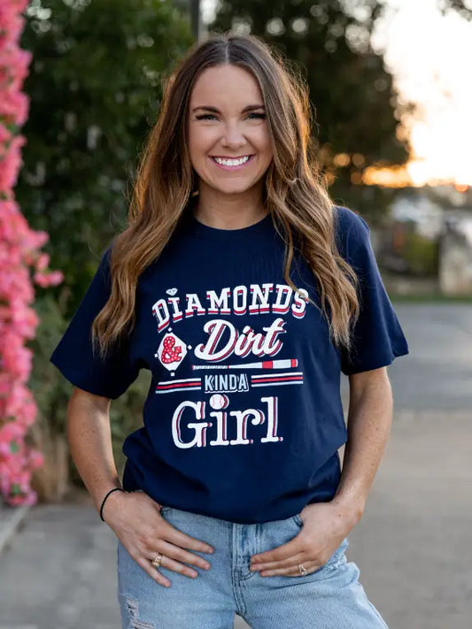Diamonds & Dirt Kinda Girl Tee